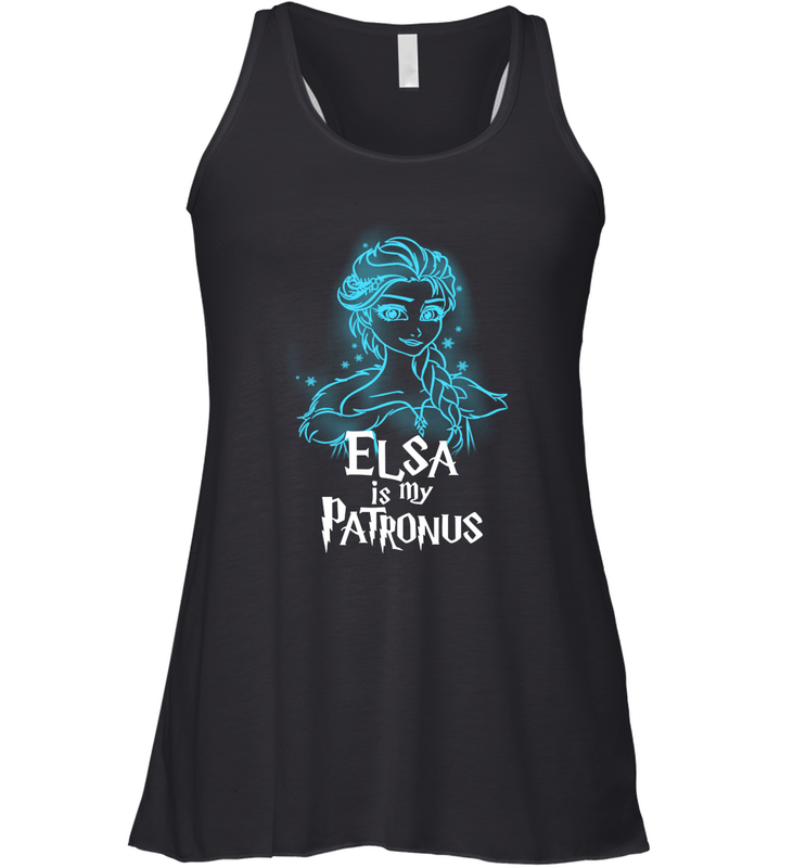 Elsa is my Patronus Frozen Harry Potter Racerback Tank - nikotee Elsa is my Patronus Frozen Harry Potter Racerback Tank - nikotee