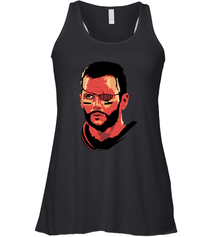 Tom Brady TB Pirate Racerback Tank - nikotee Tom Brady TB Pirate Racerback Tank - nikotee