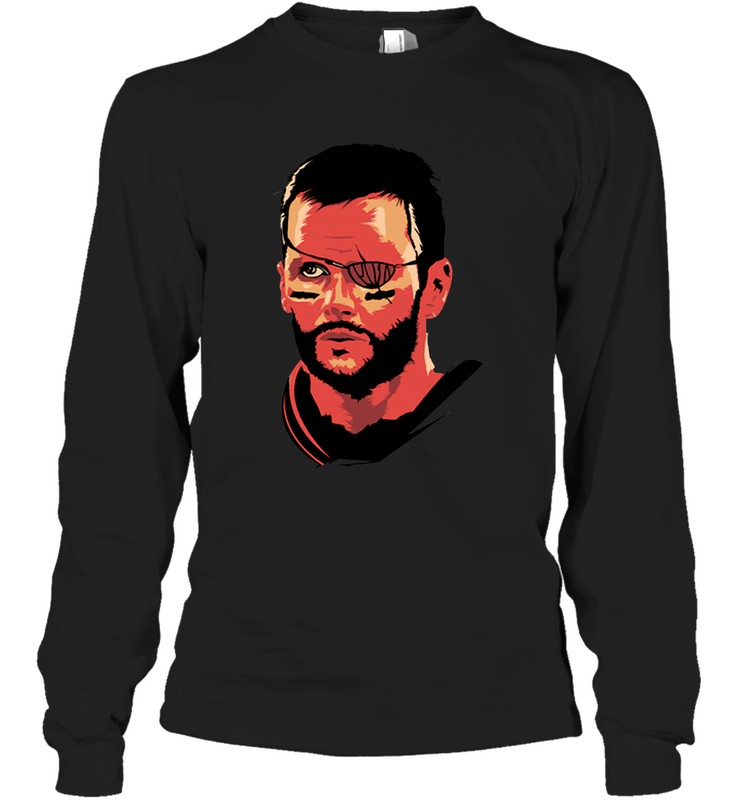 Tom Brady TB Pirate Long Sleeve T-Shirt - nikotee Tom Brady TB Pirate Long Sleeve T-Shirt - nikotee