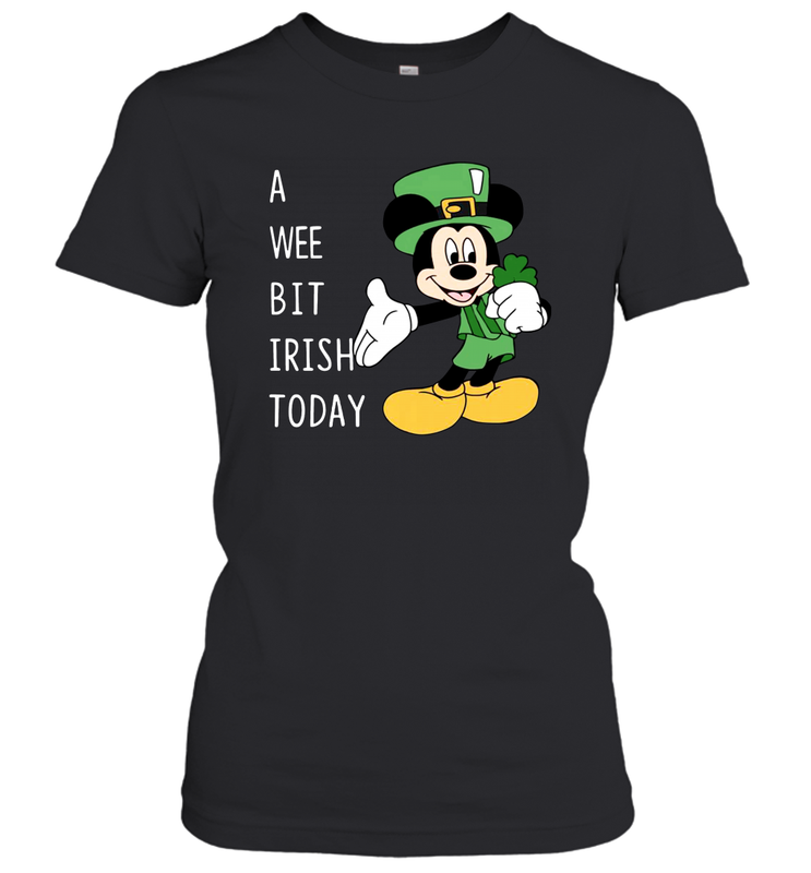Mickey's Mouse A Wee Bit Irish Today Women's T-Shirt - nikotee Mickey's Mouse A Wee Bit Irish Today Women's T-Shirt - nikotee