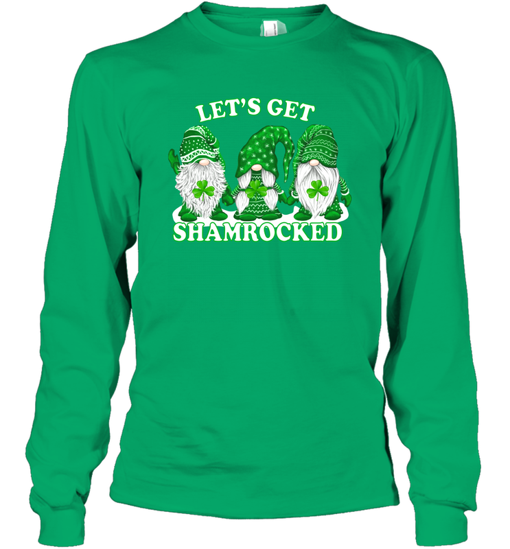 Gnomes let's get shamrocked St. Patrick's day Long Sleeve T-Shirt - nikotee Gnomes let's get shamrocked St. Patrick's day Long Sleeve T-Shirt - nikotee