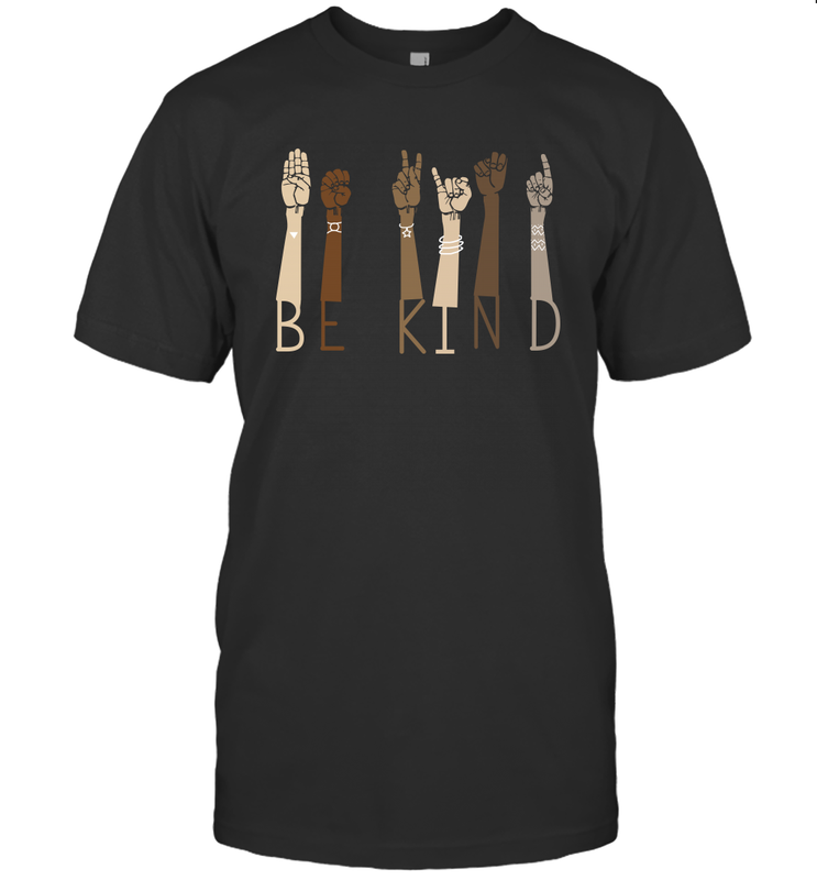 Sign Language be Kind Men's T-Shirt - nikotee Sign Language be Kind Men's T-Shirt - nikotee