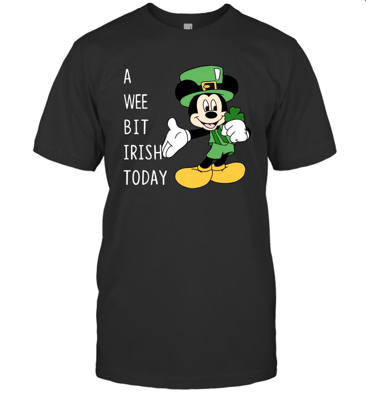Mickey's Mouse A Wee Bit Irish Today Men's T-Shirt - nikotee Mickey's Mouse A Wee Bit Irish Today Men's T-Shirt - nikotee
