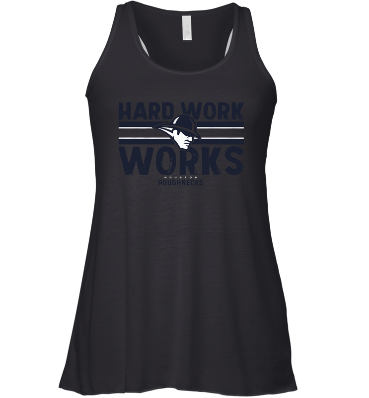 HARD WORK WORKS Houston Roughnecks Racerback Tank - nikotee HARD WORK WORKS Houston Roughnecks Racerback Tank - nikotee