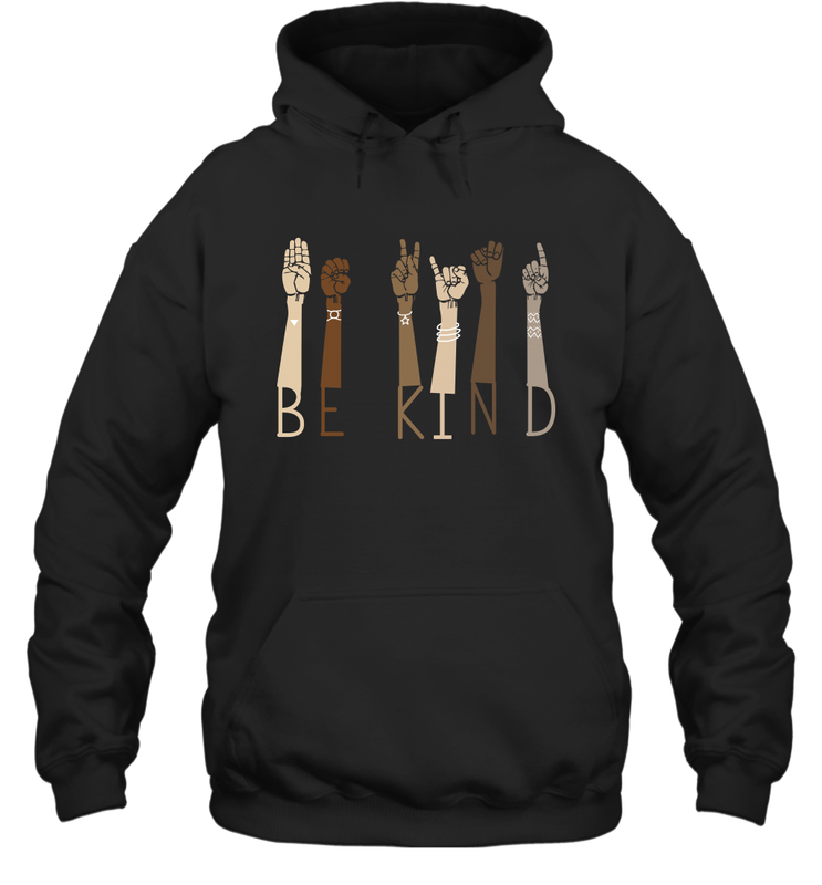 Sign Language be Kind Hoodie - nikotee Sign Language be Kind Hoodie - nikotee