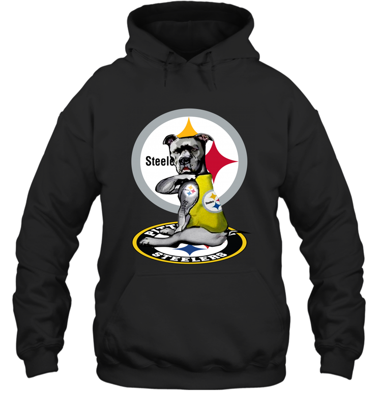 Pitbull Rottweiler I Love Pittsburgh Steelers Hoodie - nikotee Pitbull Rottweiler I Love Pittsburgh Steelers Hoodie - nikotee