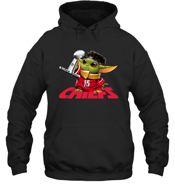 Kansas City Chiefs Baby Yoda Patrick Mahomes Hoodie - nikotee Kansas City Chiefs Baby Yoda Patrick Mahomes Hoodie - nikotee