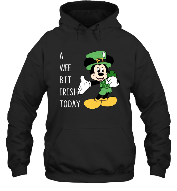 Mickey's Mouse A Wee Bit Irish Today Hoodie - nikotee Mickey's Mouse A Wee Bit Irish Today Hoodie - nikotee
