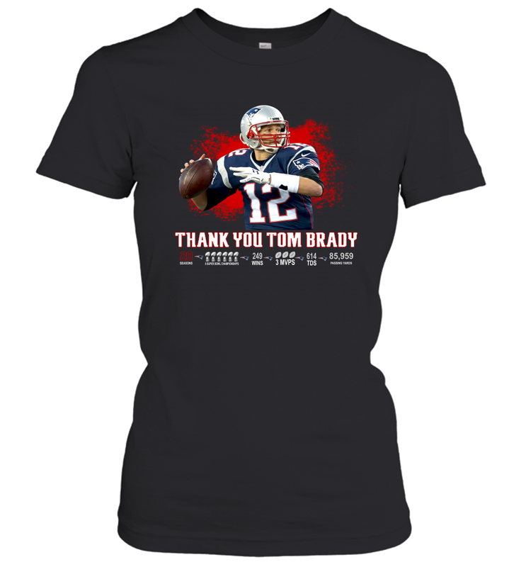 Thank You Tom Brady Women's T-Shirt - nikotee Thank You Tom Brady Women's T-Shirt - nikotee