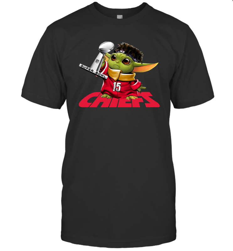 Kansas City Chiefs Baby Yoda Patrick Mahomes Men's T-Shirt - nikotee Kansas City Chiefs Baby Yoda Patrick Mahomes Men's T-Shirt - nikotee