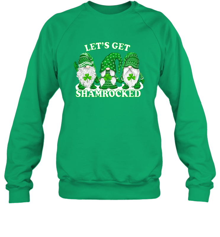 Gnomes let's get shamrocked St. Patrick's day Sweatshirt - nikotee Gnomes let's get shamrocked St. Patrick's day Sweatshirt - nikotee