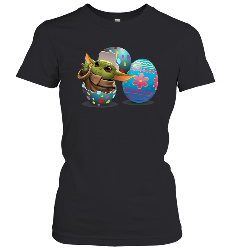 Easter Eggs Baby Yoda Women's T-Shirt - nikotee Easter Eggs Baby Yoda Women's T-Shirt - nikotee