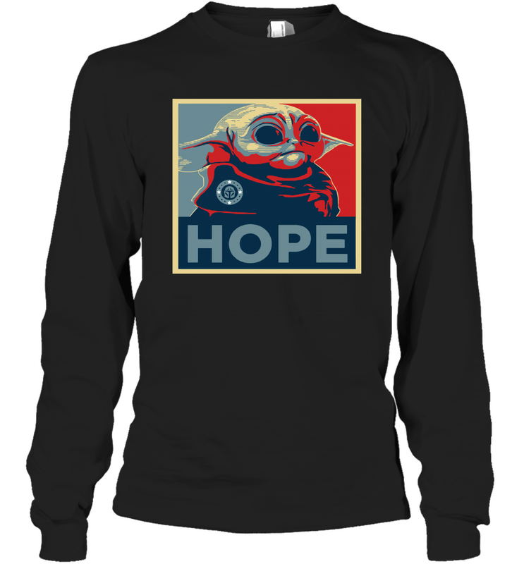 Baby Yoda Hope Vintage Long Sleeve T-Shirt - nikotee Baby Yoda Hope Vintage Long Sleeve T-Shirt - nikotee