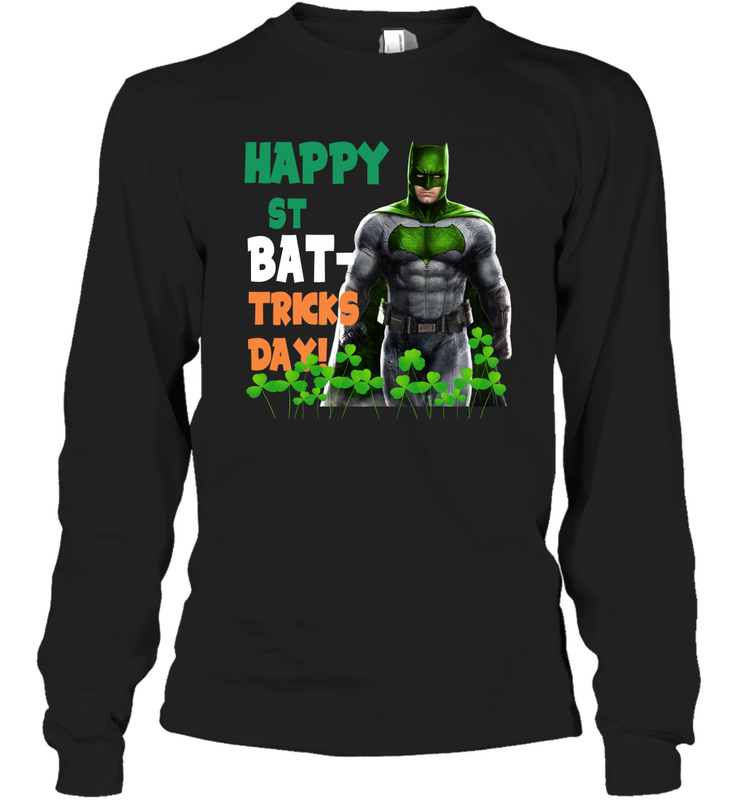 Batman Happy St Bat Tricks Day Long Sleeve T-Shirt - nikotee Batman Happy St Bat Tricks Day Long Sleeve T-Shirt - nikotee