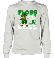 St Patrick's day Leprechaun floss like a boss Long Sleeve T-Shirt - nikotee