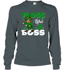 St Patrick's day Leprechaun floss like a boss Long Sleeve T-Shirt - nikotee