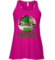 Baby Yoda Happy St Patrick's Day Racerback Tank - nikotee