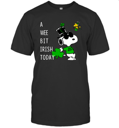 Snoopy A Wee Bit Irish Today Men's T-Shirt - nikotee