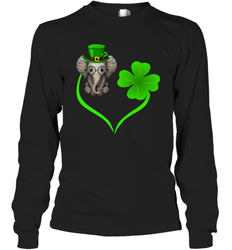 Elephant irish heart st patrick's day Long Sleeve T-Shirt - nikotee