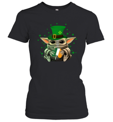 Baby Yoda Hug St Patrick's Day Women's T-Shirt - nikotee