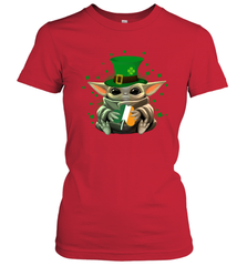 Baby Yoda Hug St Patrick's Day Women's T-Shirt - nikotee