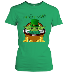Baby Yoda The Mandalorian Happy St Patrick's Day Women's T-Shirt - nikotee