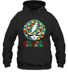 Skull Autism Its Ok To Be Different Hoodie - nikotee