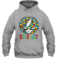 Skull Autism Its Ok To Be Different Hoodie - nikotee