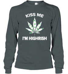 Kiss me I'm highrish Long Sleeve T-Shirt - nikotee