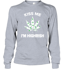 Kiss me I'm highrish Long Sleeve T-Shirt - nikotee