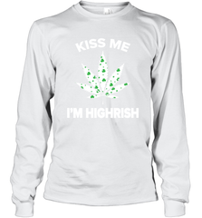 Kiss me I'm highrish Long Sleeve T-Shirt - nikotee