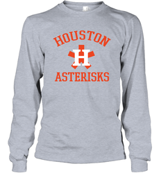 Houston Asterisks Cheaters Cheated Houston Trashtros Long Sleeve T-Shirt - nikotee