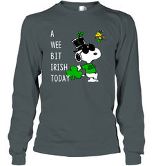 Snoopy A Wee Bit Irish Today Long Sleeve T-Shirt - nikotee