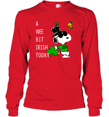 Snoopy A Wee Bit Irish Today Long Sleeve T-Shirt - nikotee