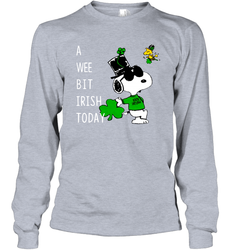 Snoopy A Wee Bit Irish Today Long Sleeve T-Shirt - nikotee