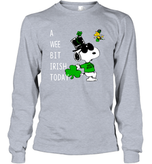 Snoopy A Wee Bit Irish Today Long Sleeve T-Shirt - nikotee