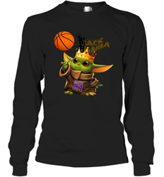 Star Wars Baby Yoda King Black Mamba Bryant 24 Long Sleeve T-Shirt - nikotee