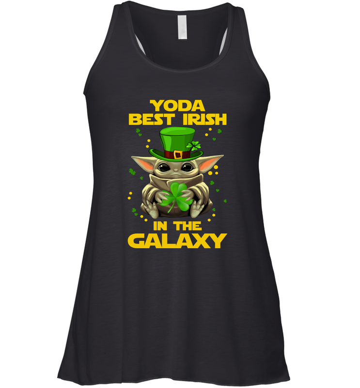 Baby Yoda Best Irish In The Galaxy Racerback Tank - nikotee