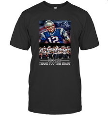 New England Patriots 12 2000 2020 Thank You Tom Brady Men's T-Shirt - nikotee