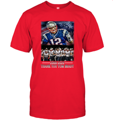 New England Patriots 12 2000 2020 Thank You Tom Brady Men's T-Shirt - nikotee