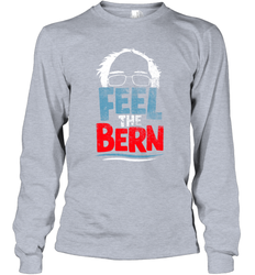 Feel The Bern Bernie Sanders 2020 Bernie Hair Vote President Long Sleeve T-Shirt - nikotee