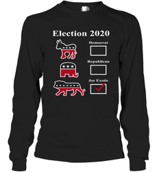 Joe Exotic Campaign Exotic Election 2020 Long Sleeve T-Shirt - nikotee