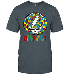 Skull Autism Its Ok To Be Different Men's T-Shirt - nikotee