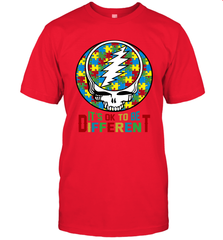 Skull Autism Its Ok To Be Different Men's T-Shirt - nikotee