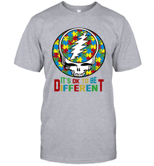 Skull Autism Its Ok To Be Different Men's T-Shirt - nikotee