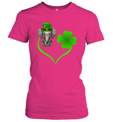 Elephant irish heart st patrick's day Women's T-Shirt - nikotee