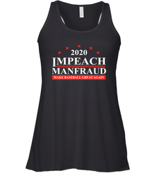 IMPEACH MANFRAUD MAKE BASEBALL GREAT AGAIN Racerback Tank - nikotee