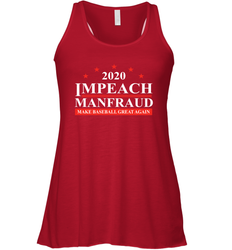 IMPEACH MANFRAUD MAKE BASEBALL GREAT AGAIN Racerback Tank - nikotee