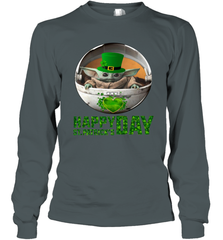 Baby Yoda Happy St Patrick's Day Long Sleeve T-Shirt - nikotee