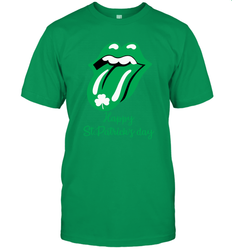 Happy St. Patrick's day Rolling Stones Men's T-Shirt - nikotee
